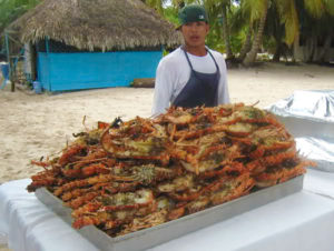 langostas plancha